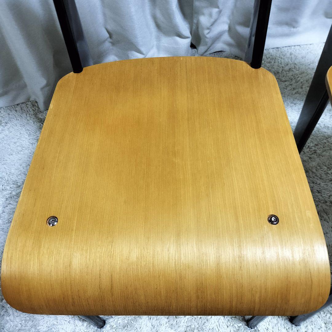 ジャン・プルーヴェ デザイン スタンダードチェア　リプロダクト　ブラック