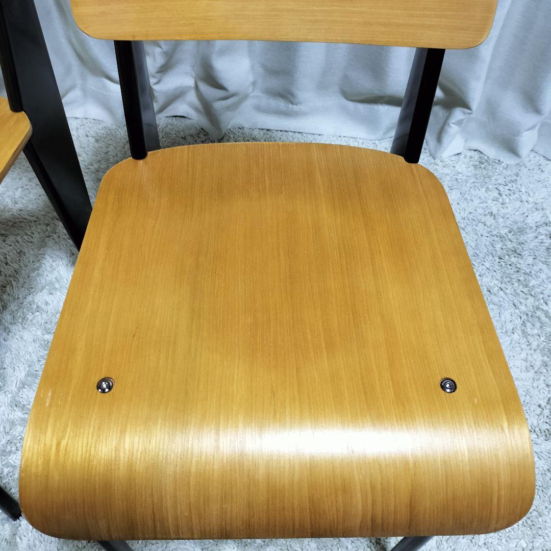 ジャン・プルーヴェ デザイン スタンダードチェア　リプロダクト　ブラック