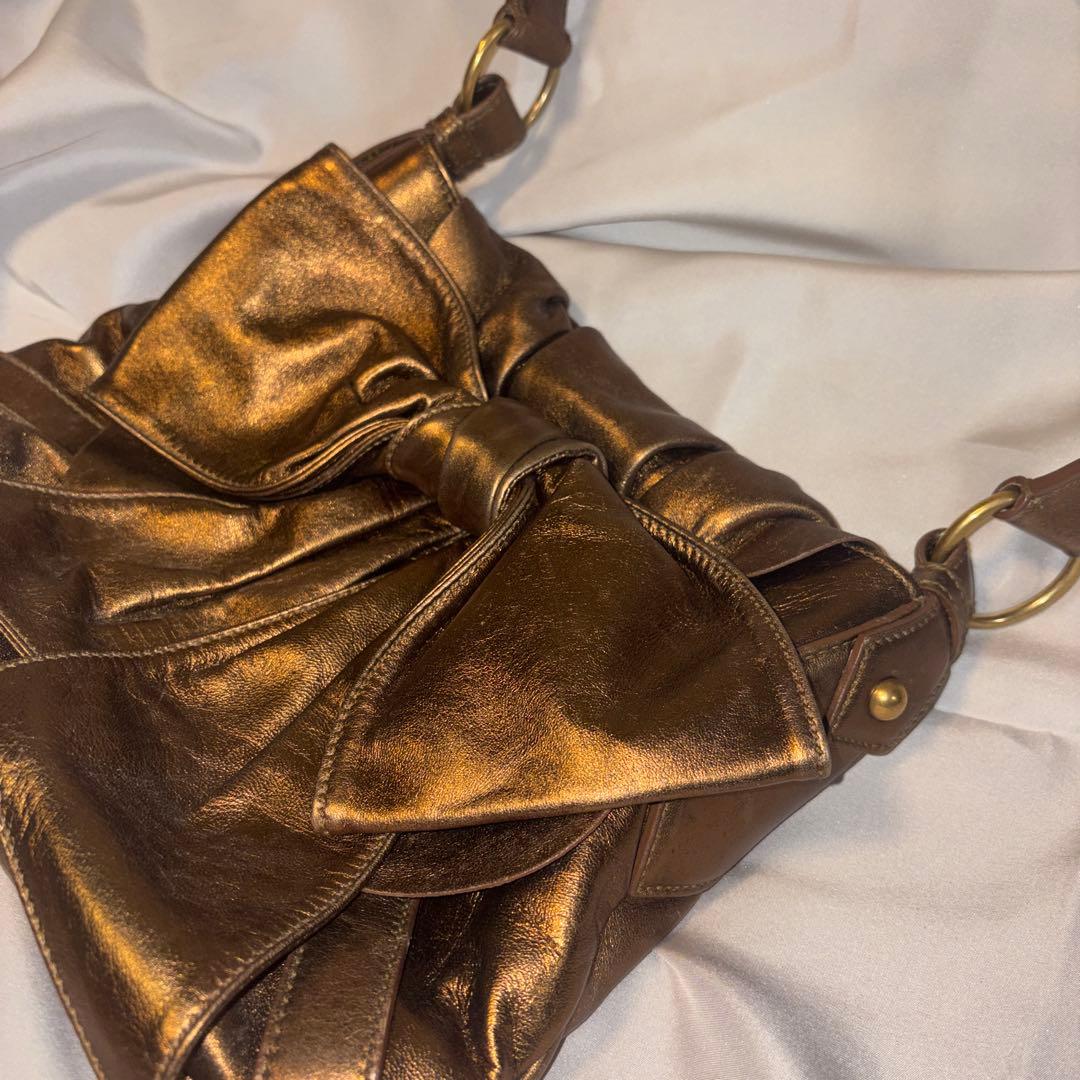 Yves Saint Laurent ブロンズ ショルダーバッグ