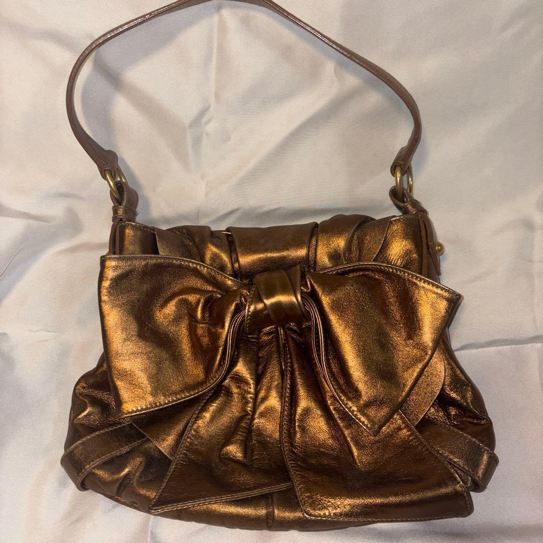 Yves Saint Laurent ブロンズ ショルダーバッグ