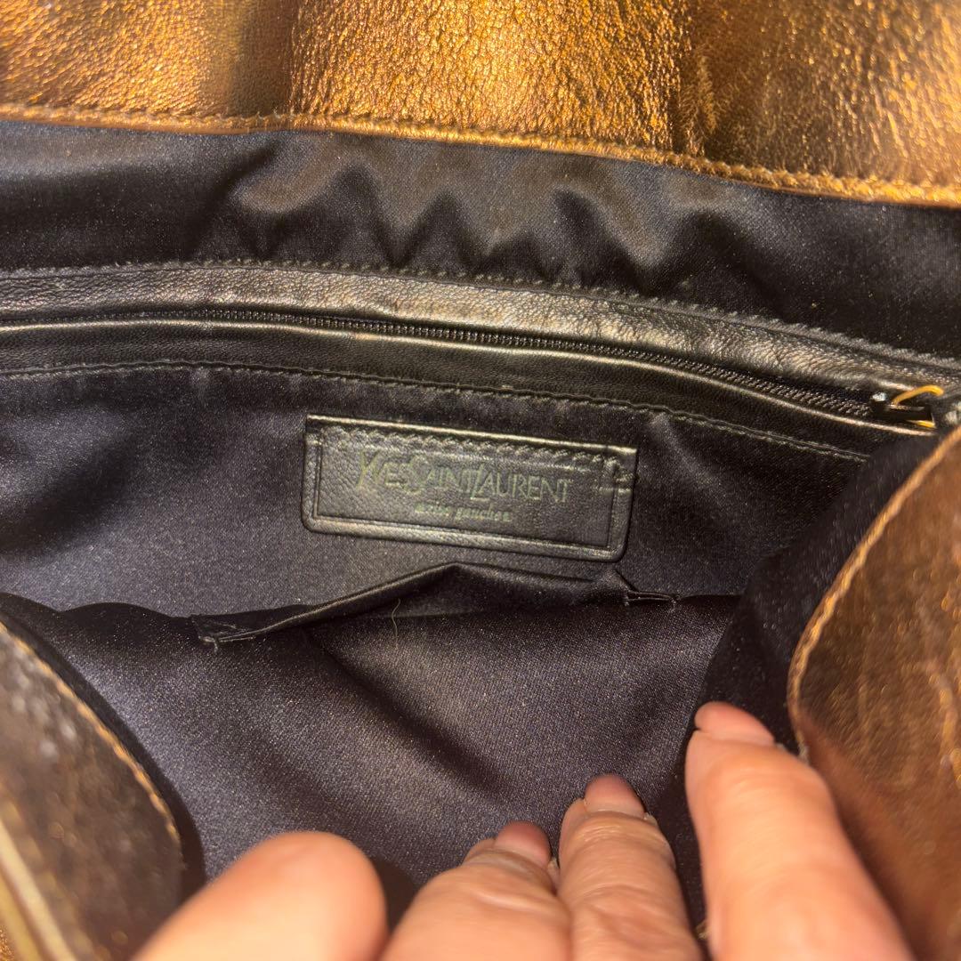 Yves Saint Laurent ブロンズ ショルダーバッグ
