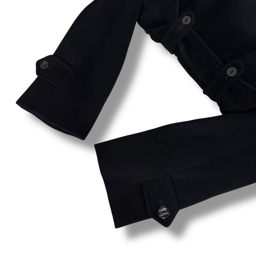 美品 バーバリーロンドン アンゴラ混 ノバチェック フレア トレンチコート