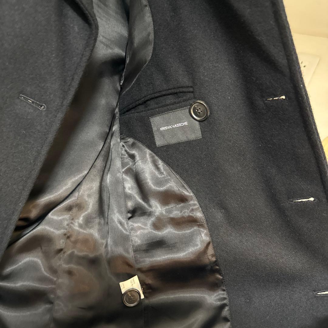 クリスヴァンアッシュ KRISVANASSCHEウール ダブルブレスト コート