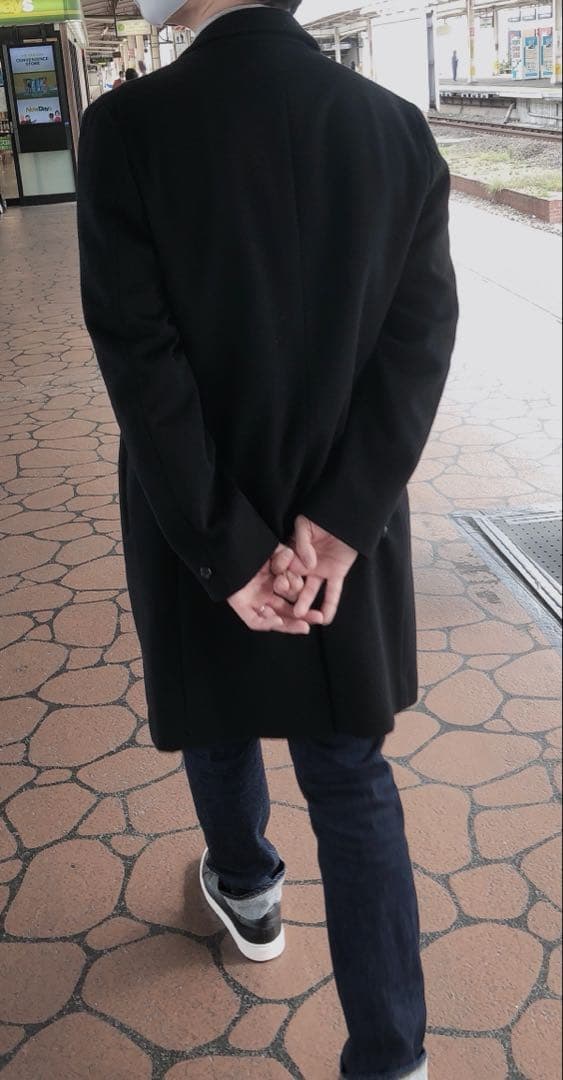 N.HOOLYWOOD ブラック　シングルボタン チェスターコート