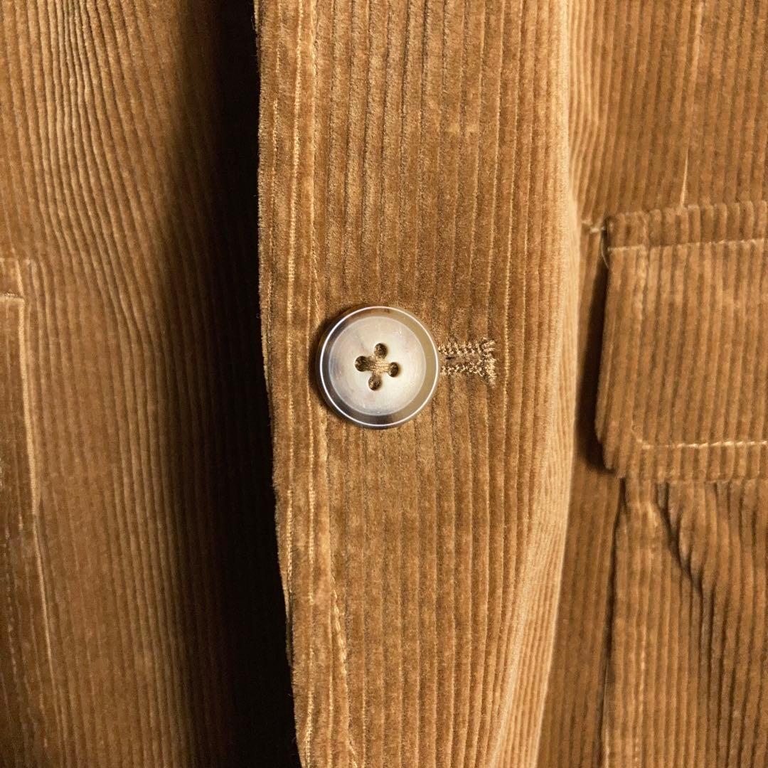 RALPH LAUREN テーラードジャケット 太畝コーデュロイ 刺繍ロゴ M.