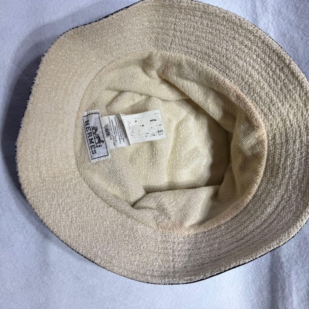 HERMES エルメス ネイビー バケットハット