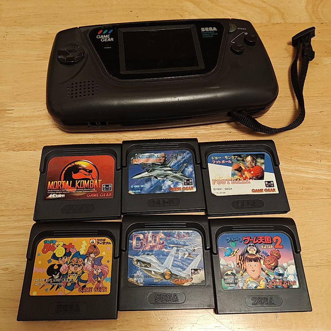ゴ*ク様 セガ ゲームギア 本体とゲームカートリッジ6本