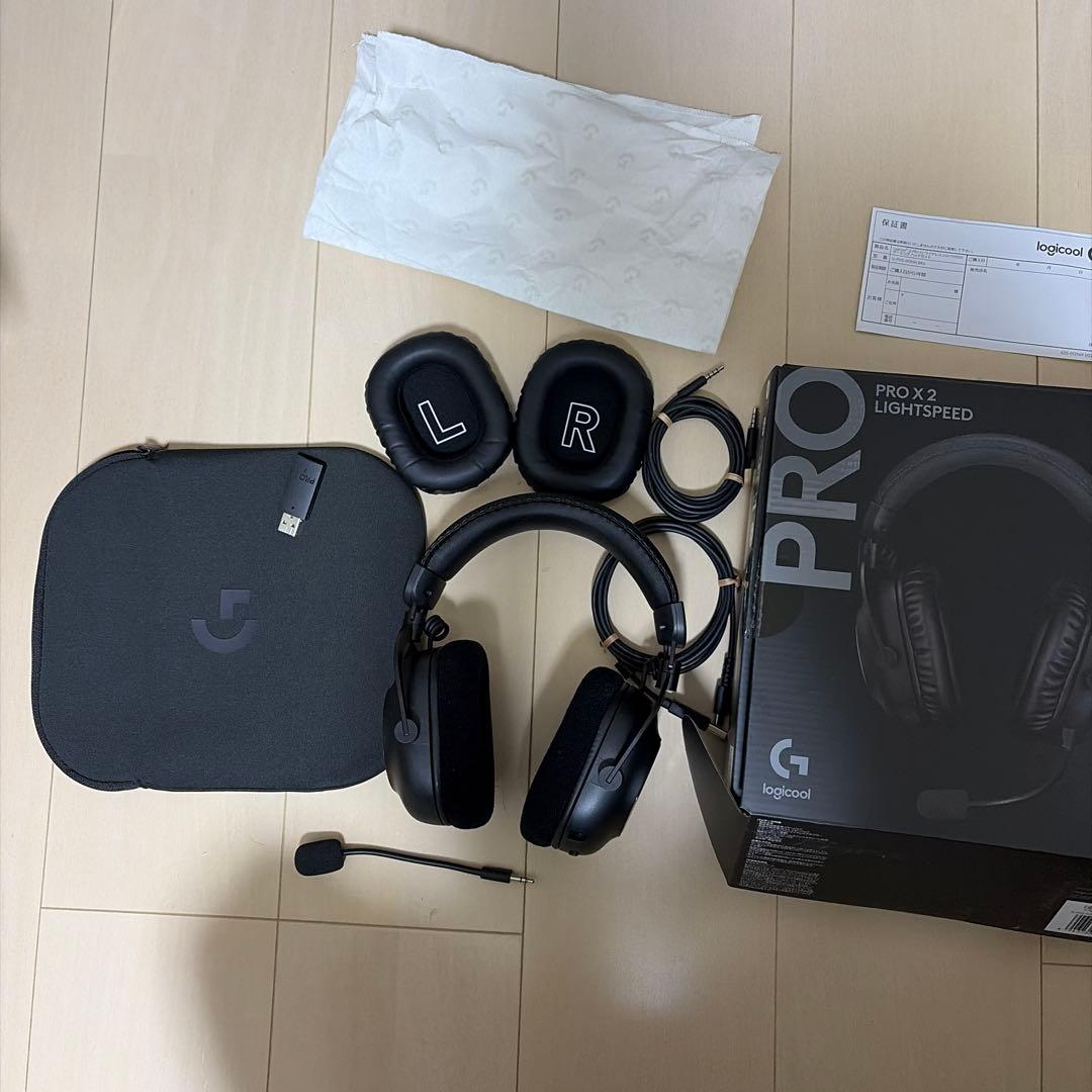 Logicool g pro x2 LIGHTSPEED 、 一度使用