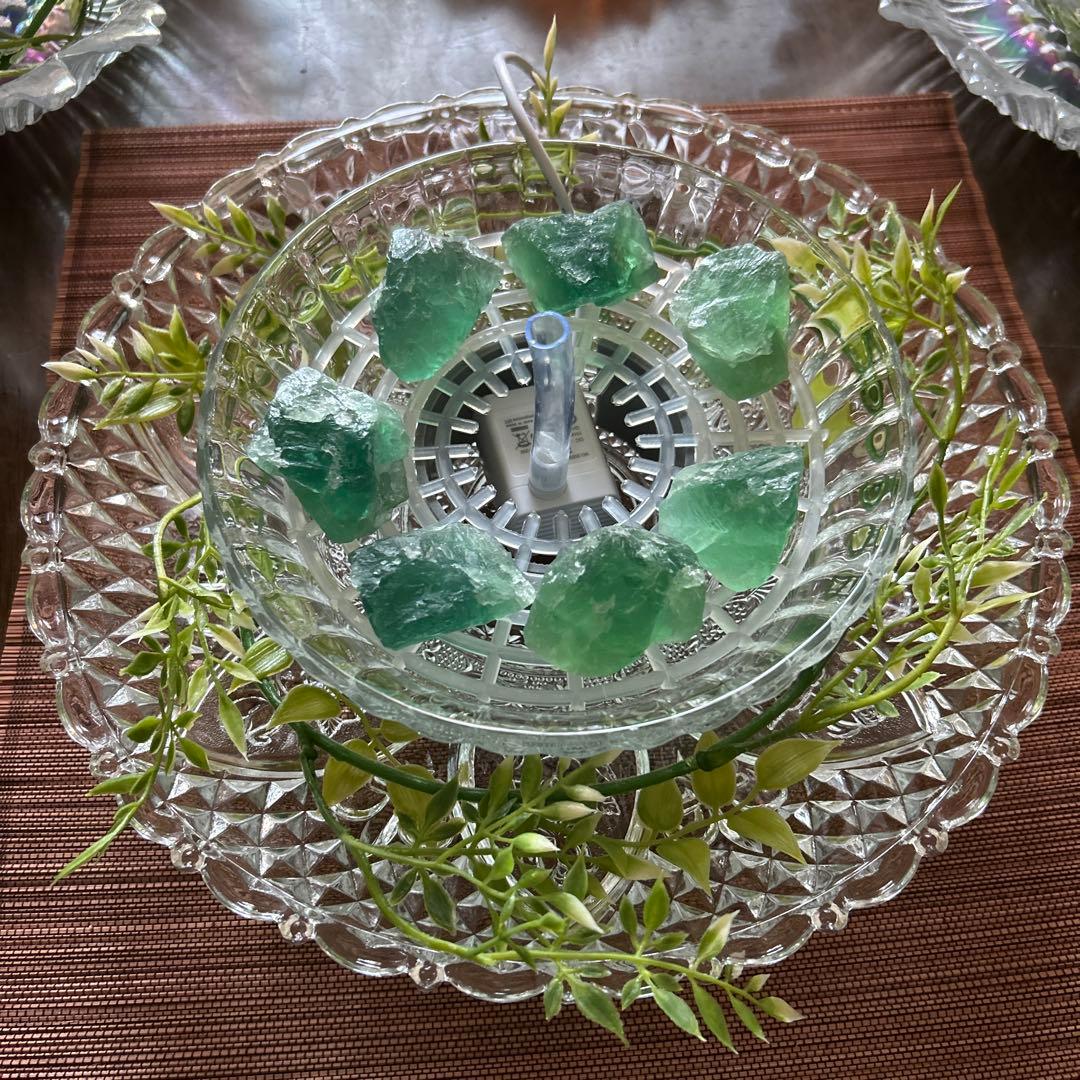 ✨破格✨絶品‼️フローライト⭐︎噴水⭐︎天然石⭐︎ファウンテン⭐︎風水⭐︎癒し⭐︎水流⭐︎秘蔵品