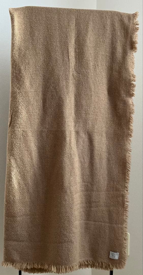 【ニムニムデュアイ】カシミアウール キャメル 大判ストール