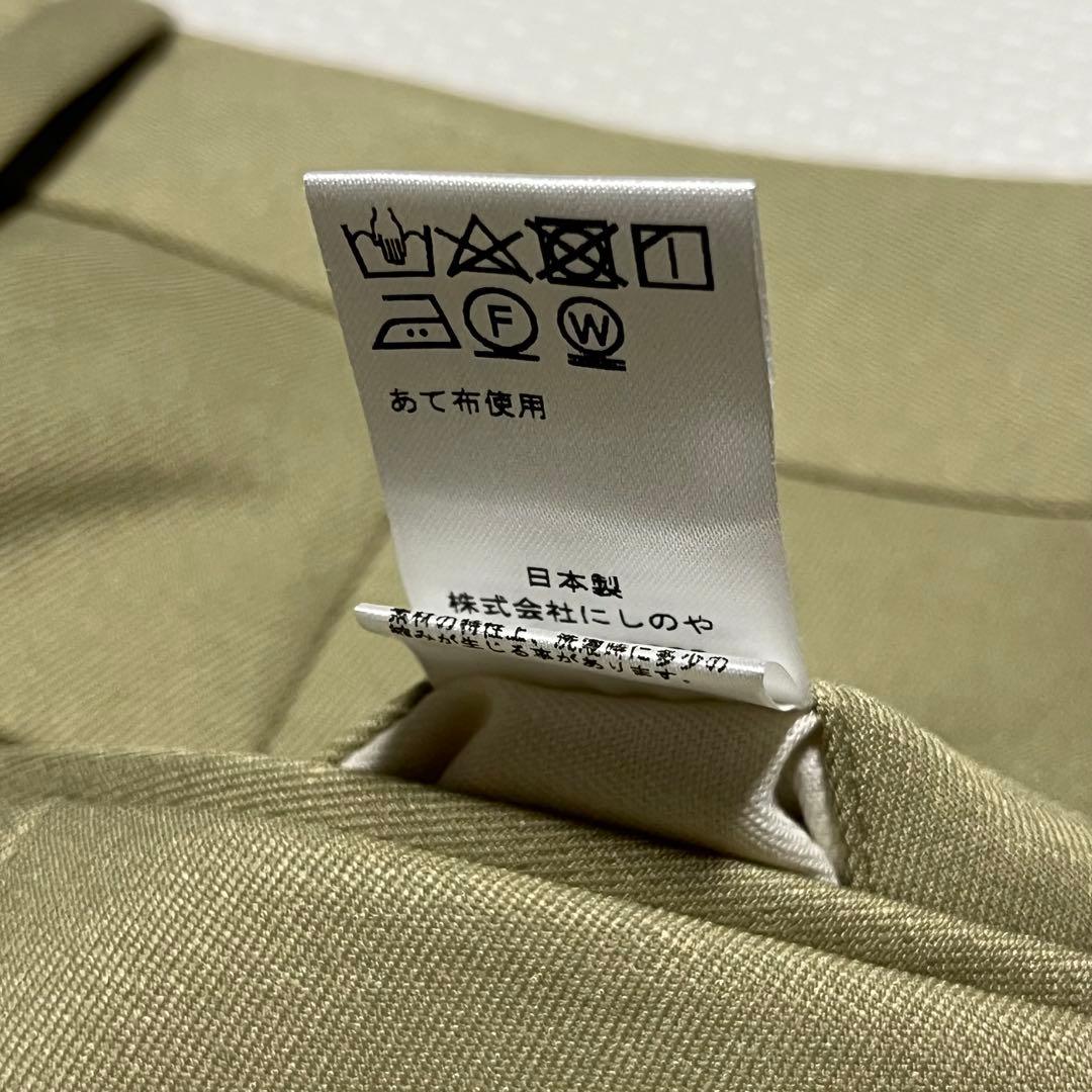 美品 NEAT ニート 2タックスラックス ライトグリーン 50 ポリエステル綿