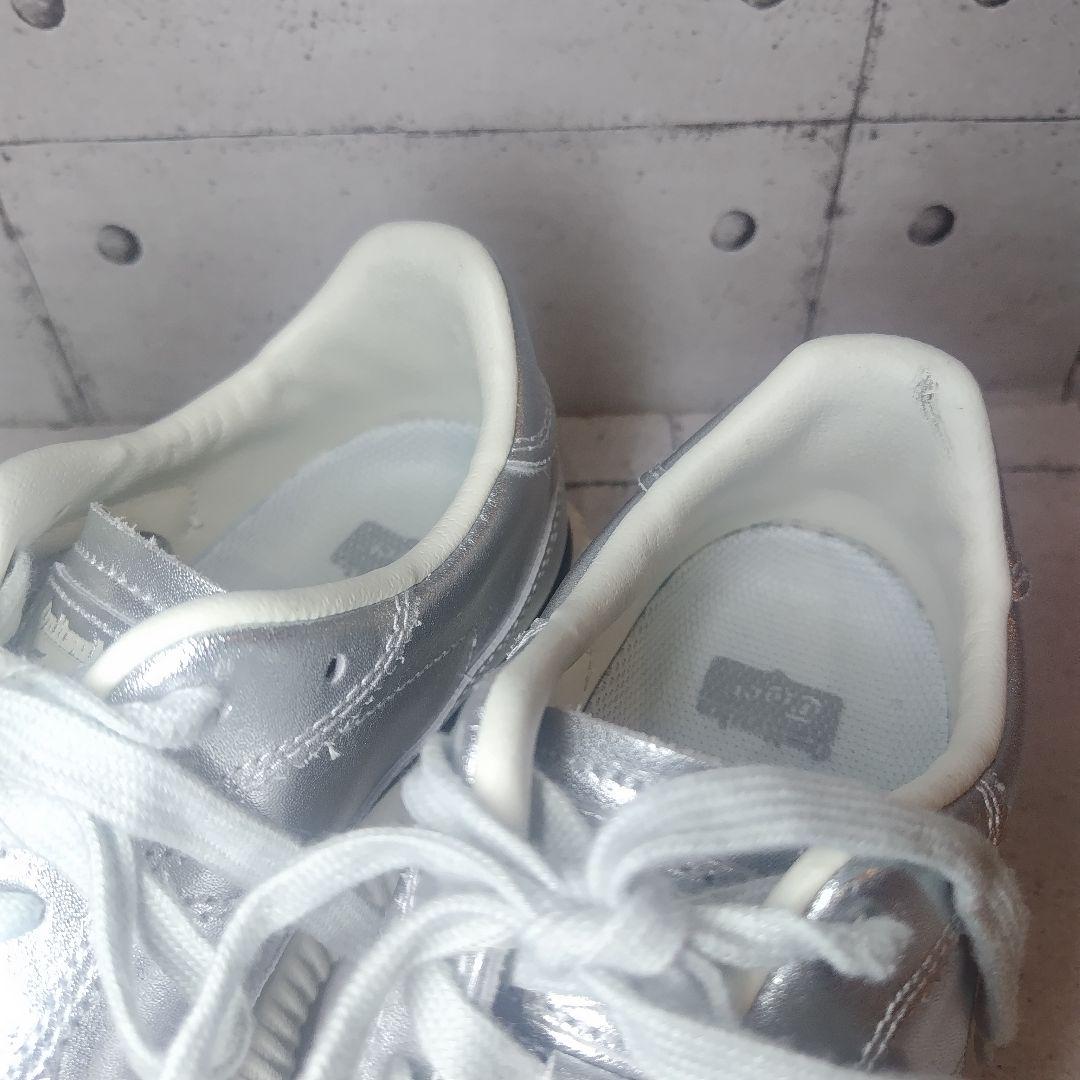 【美品】 オニツカタイガー レディース シルバー 厚底 レザー デレシティ