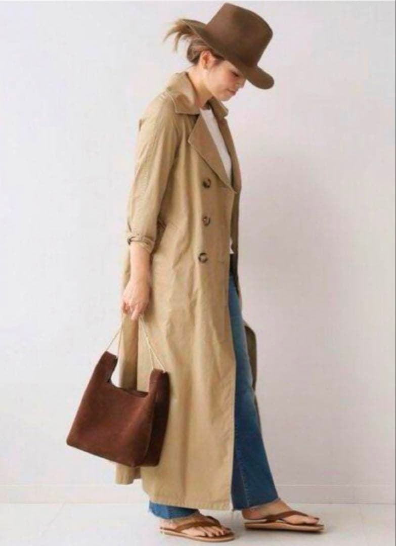 ドゥーズィエムクラス LONG TRENCH COAT ロング トレンチコート