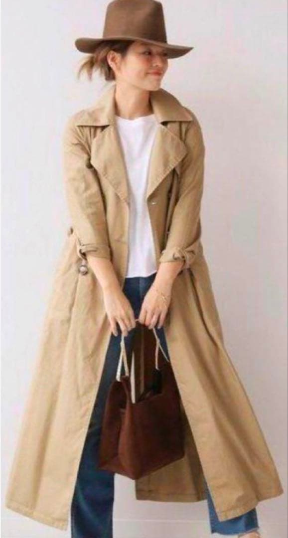 ドゥーズィエムクラス LONG TRENCH COAT ロング トレンチコート