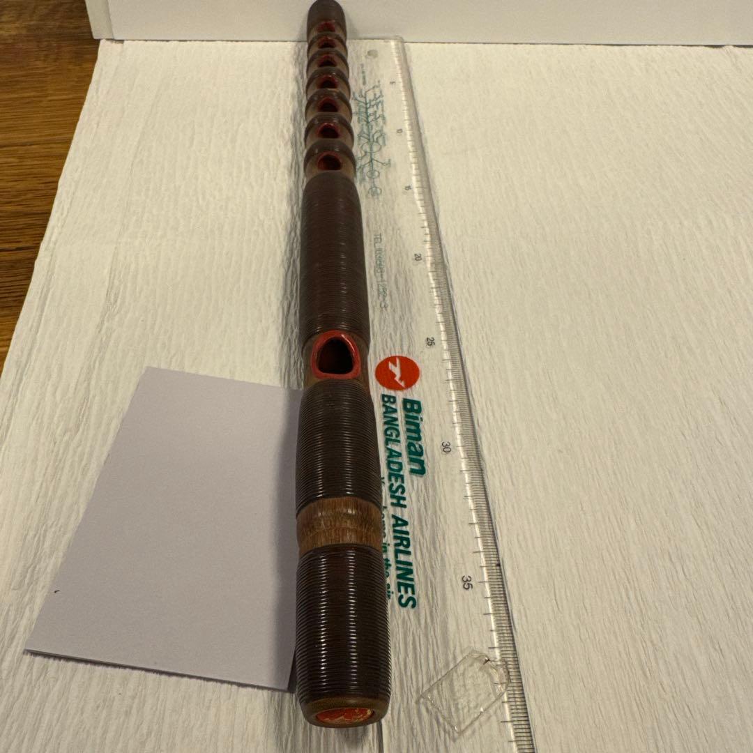 龍笛　雅楽煤竹　藤赤巻