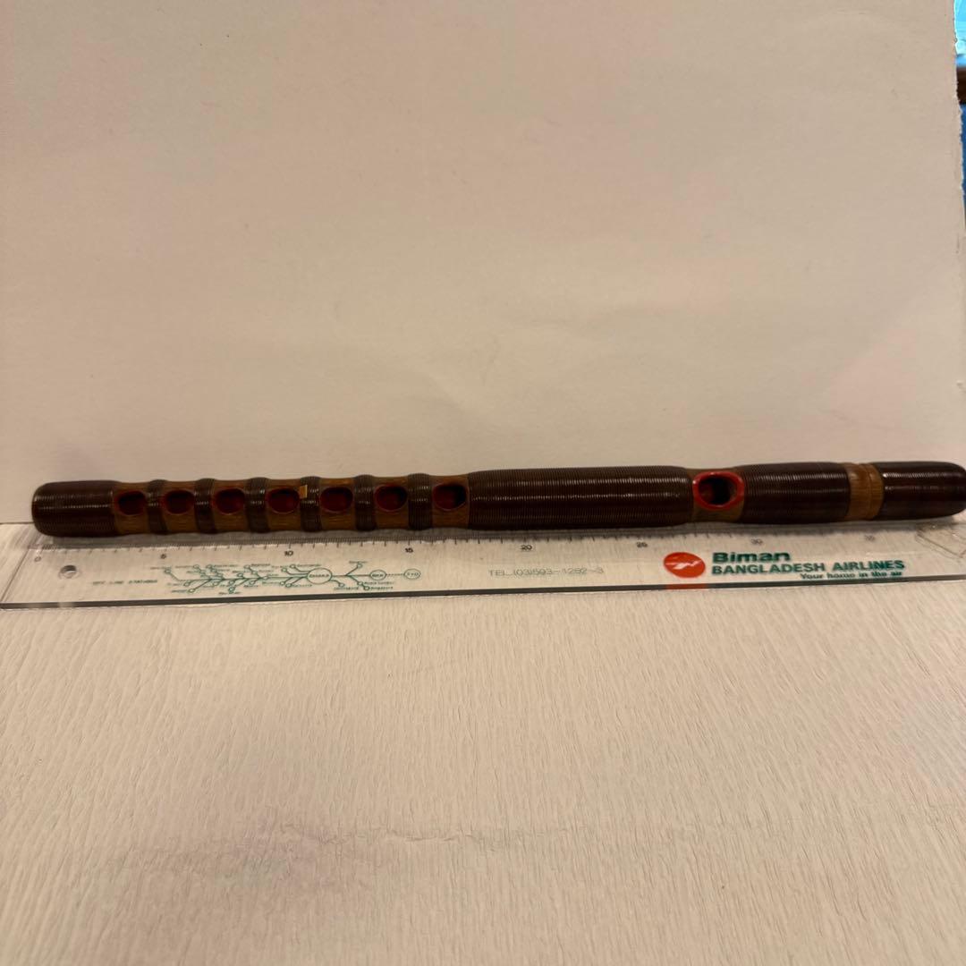 龍笛　雅楽煤竹　藤赤巻