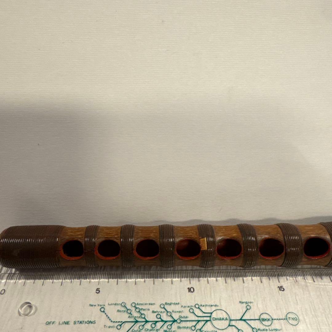 龍笛　雅楽煤竹　藤赤巻