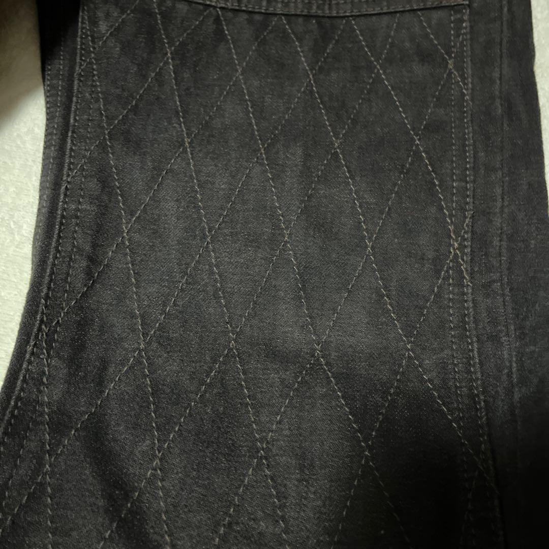 トロフィークロージングブラックダブルニーデニムＷ32