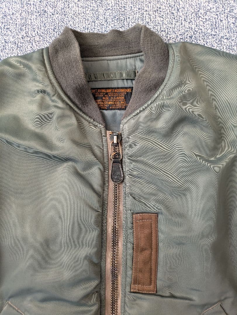 CAB CLOTHING MA-1 初期型復刻 希少XL　検:バズリクソンズ