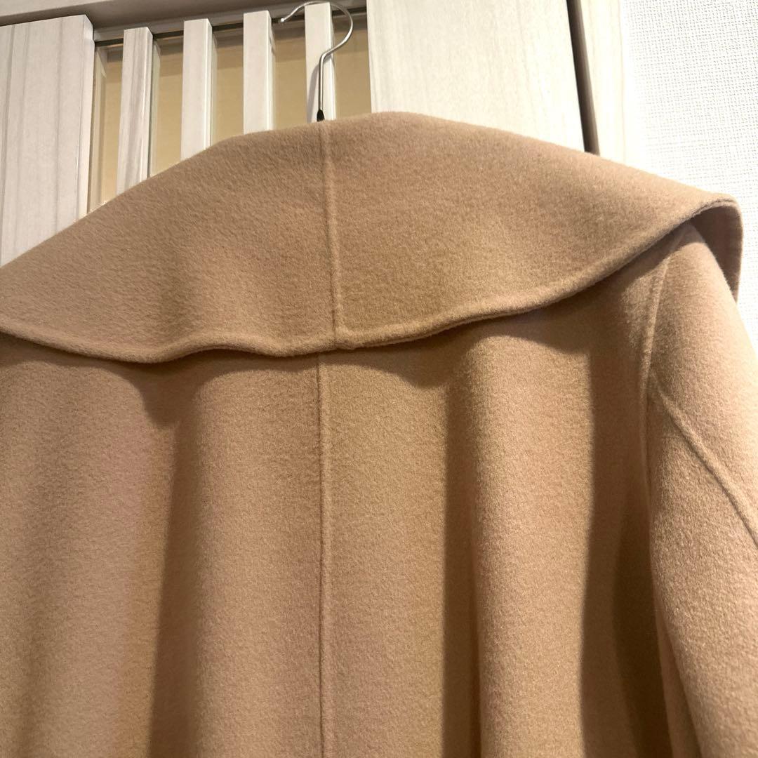 ESTNATION ウールビーバーショールカラーロングコート キャメル