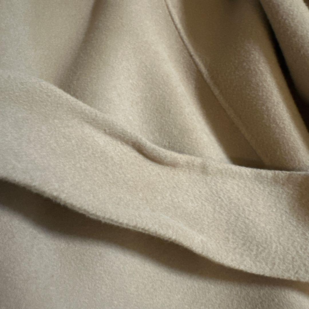 ESTNATION ウールビーバーショールカラーロングコート キャメル