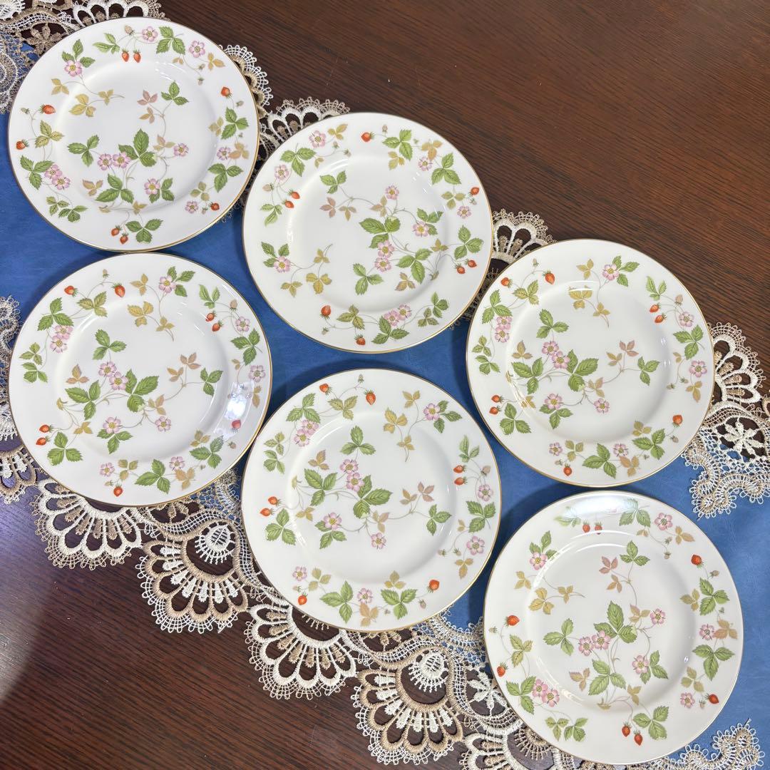  ウェッジウッド　ワイルドストロベリー　皿　６枚