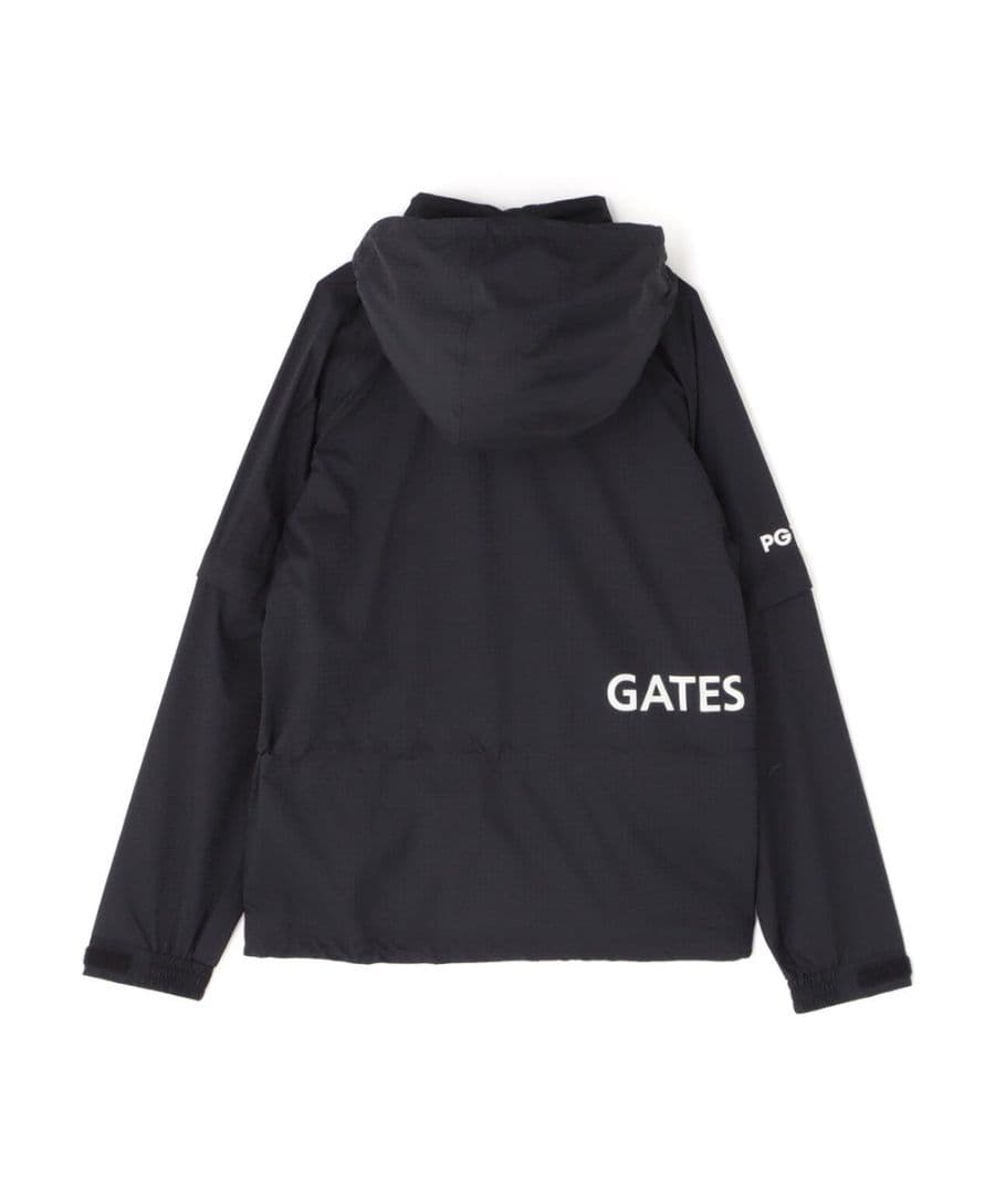 【新品タグ付】PEARLYGATESレディースレインウェアジャケット黒size0