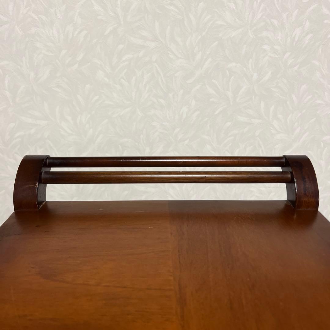 木製 アンティーク調 ワゴン キッチンワゴン　サイドワゴン キャスター レトロ