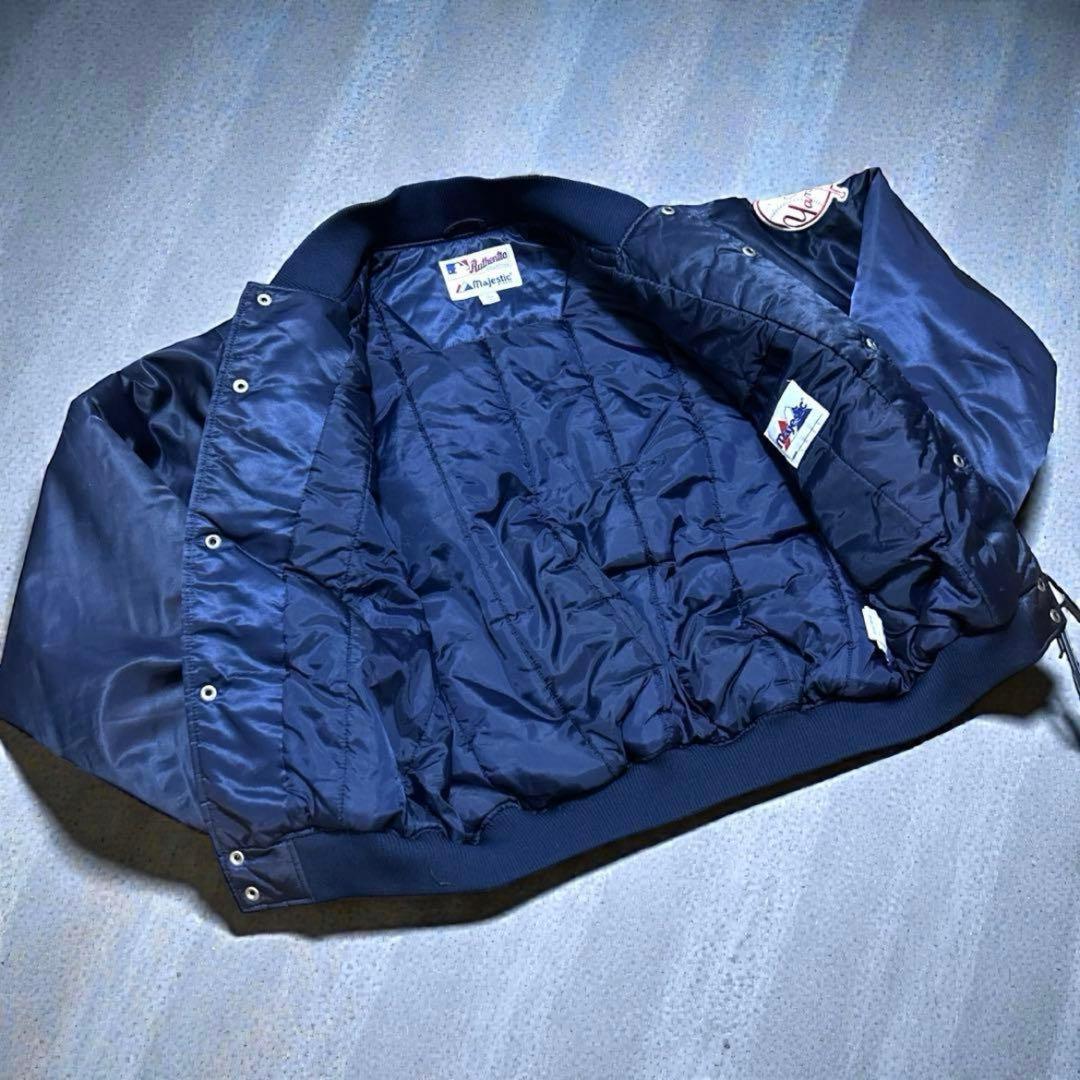 【Majestic】 90s NY ヤンキース スタジャン ワッペン 刺繍