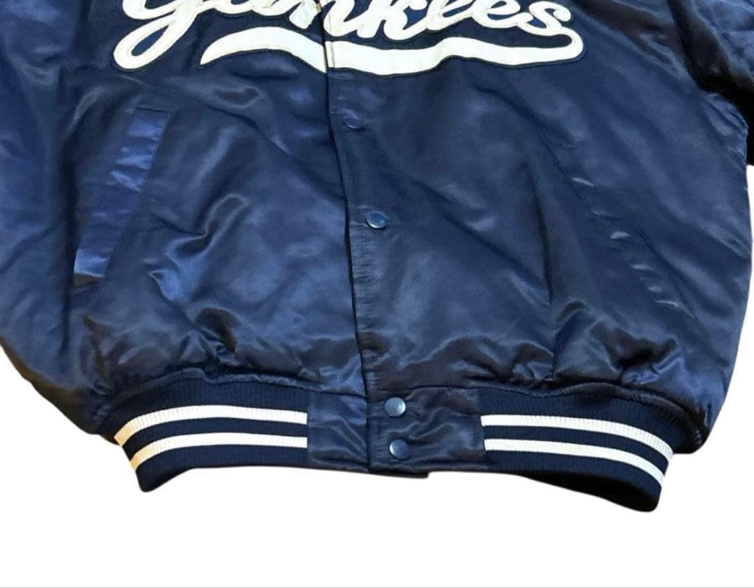 【Majestic】 90s NY ヤンキース スタジャン ワッペン 刺繍