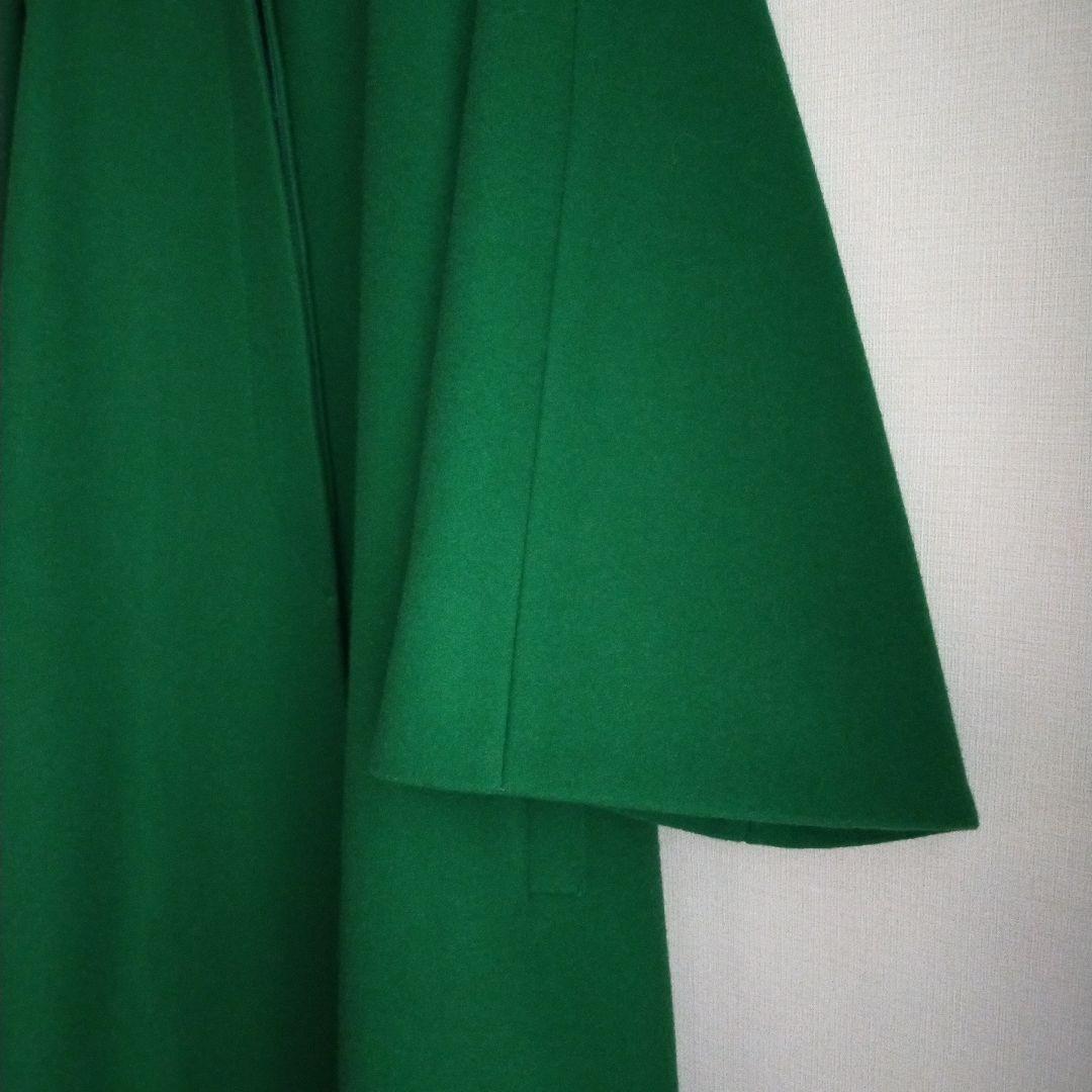 Mfil フレアAラインコート ミカコナカムラ グリーン