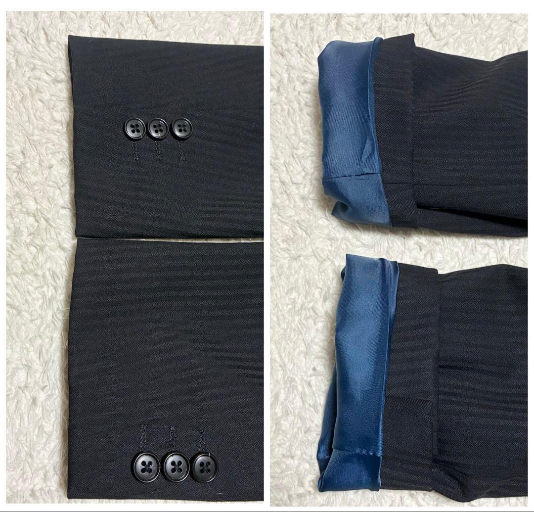 【美品】m.f editorial ウォッシャブルスーツ 3ピース スーツAB6