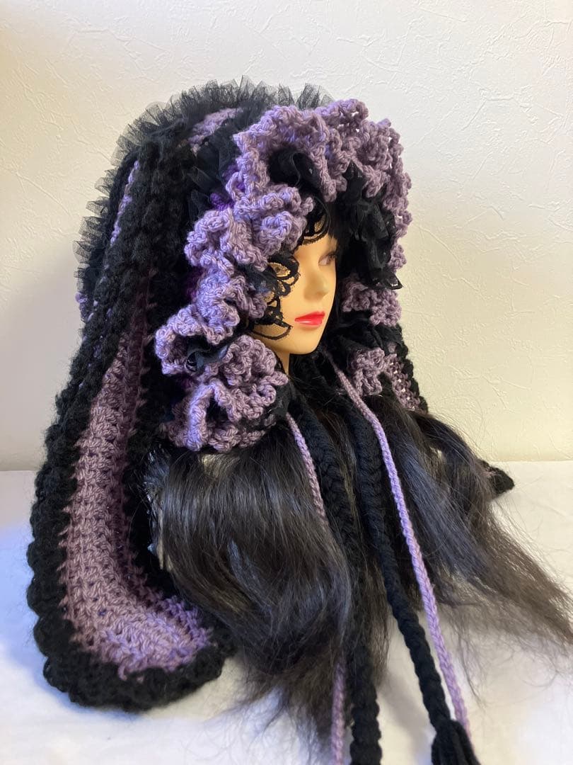 ネコ耳ニット帽　うさ耳ニット帽　ボンネット帽子　Witch wizard ☺︎