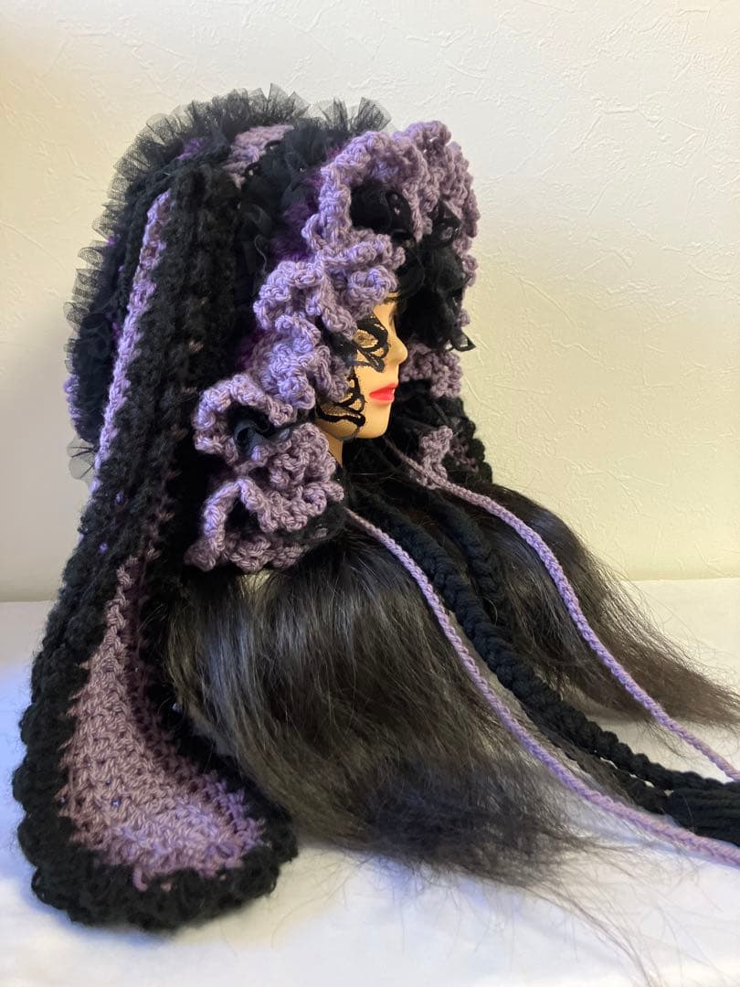 ネコ耳ニット帽　うさ耳ニット帽　ボンネット帽子　Witch wizard ☺︎