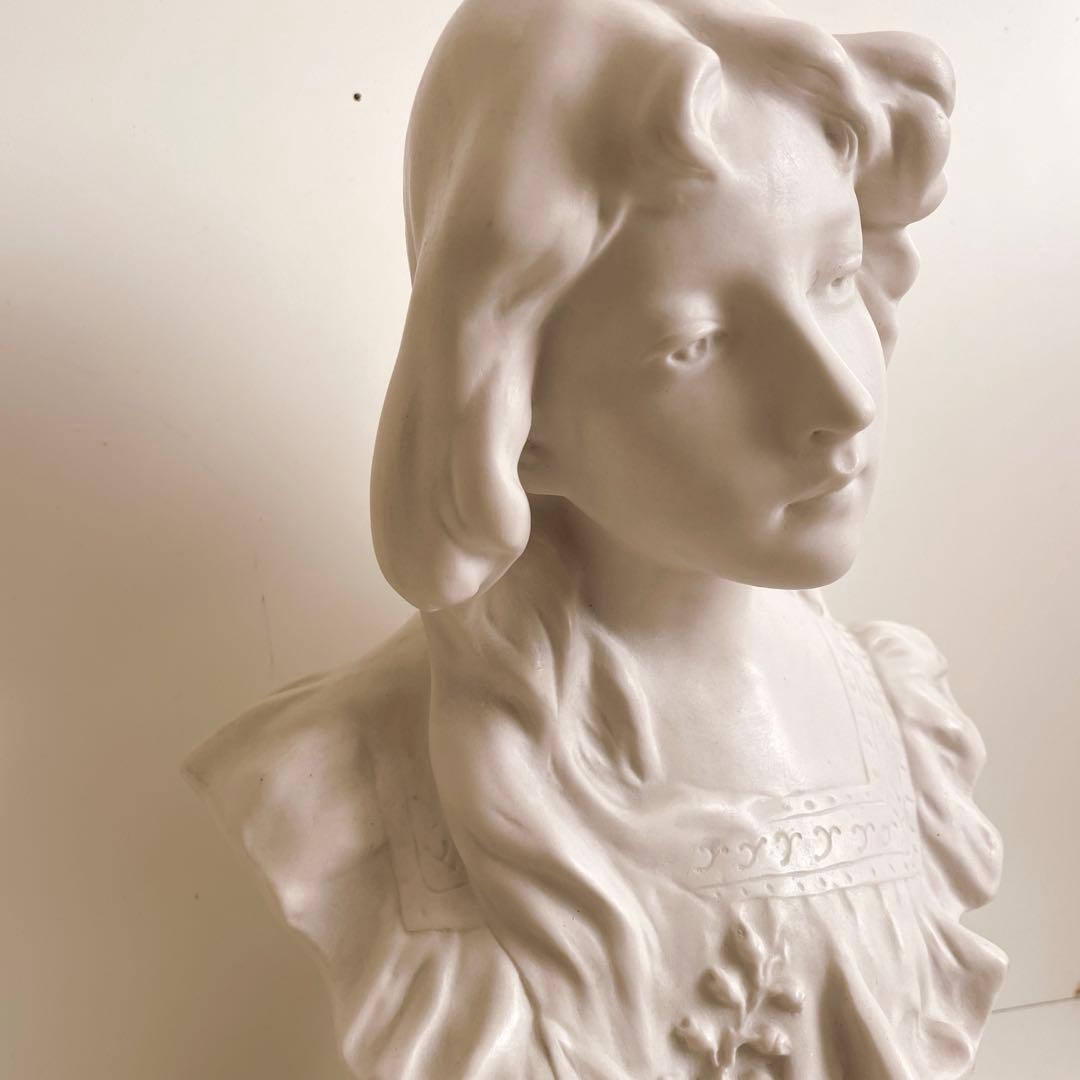スズランの少女 石膏像 デッサン オブジェ アート 絵画 すずらんを持った少女