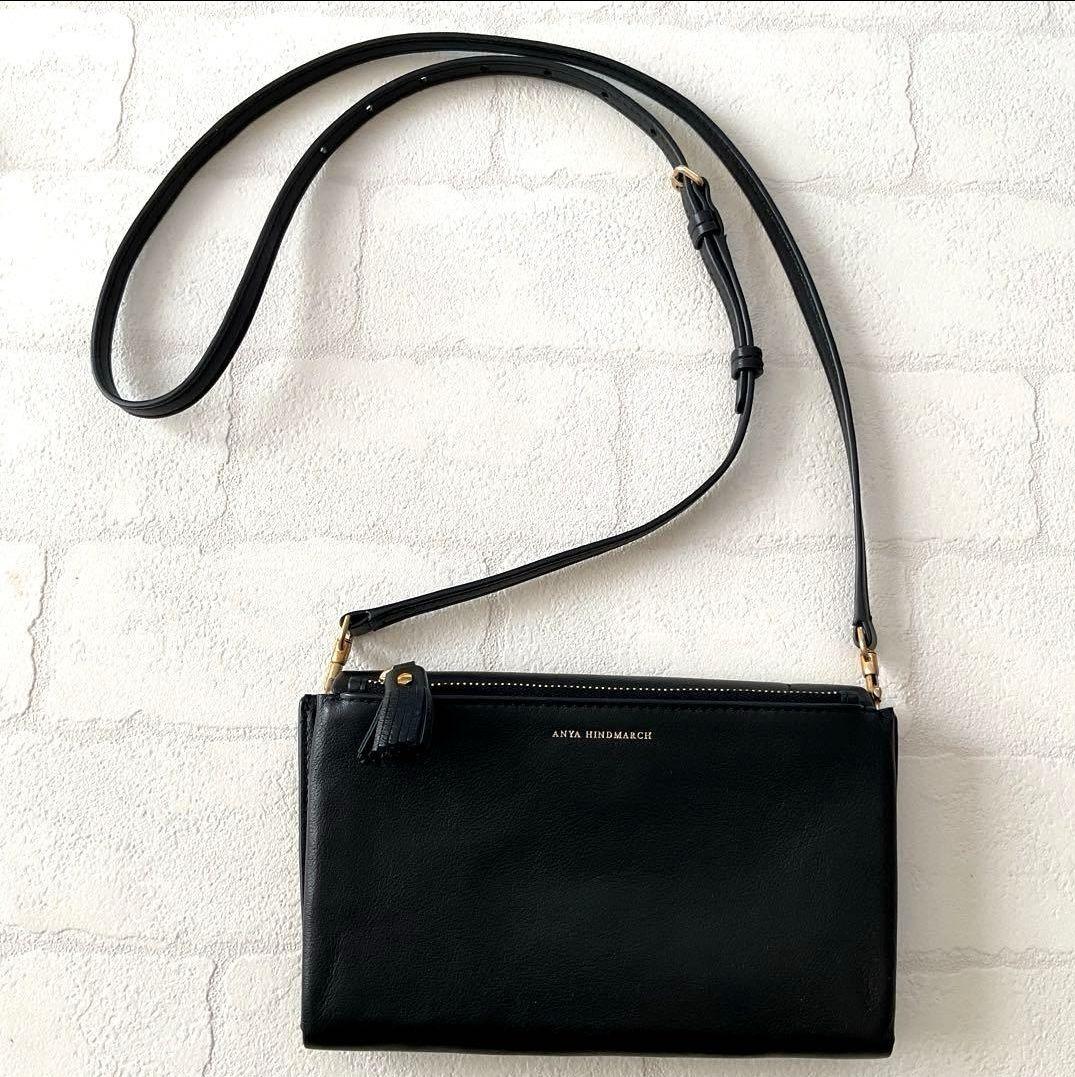 【美品】アニヤハインドマーチ ROPE BOW WALLET ON STRAP