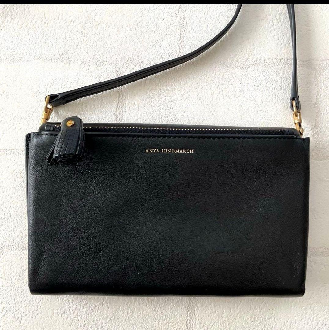 【美品】アニヤハインドマーチ ROPE BOW WALLET ON STRAP