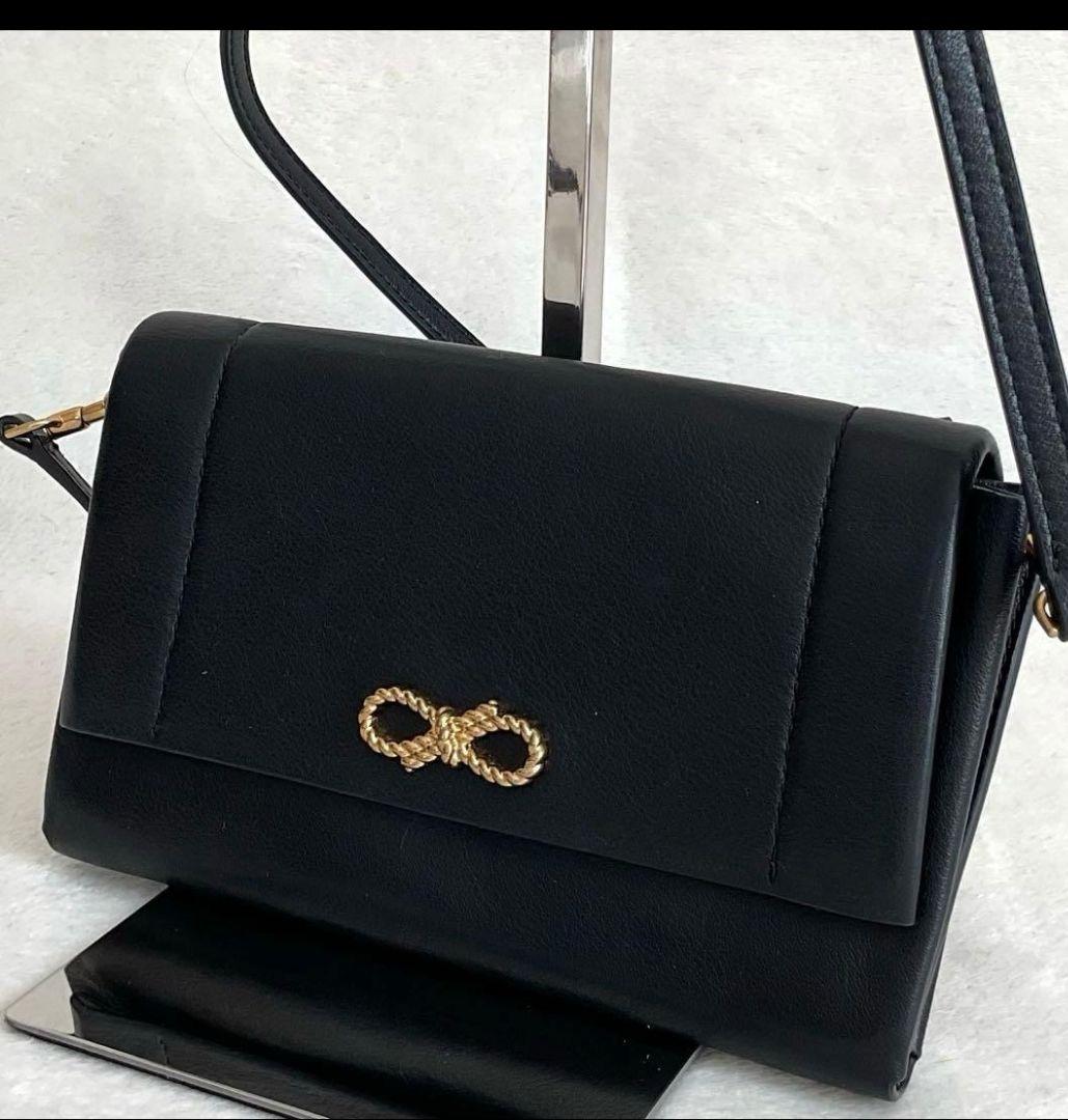 【美品】アニヤハインドマーチ ROPE BOW WALLET ON STRAP