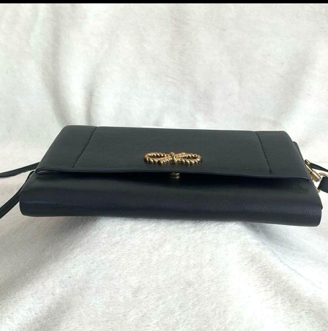 【美品】アニヤハインドマーチ ROPE BOW WALLET ON STRAP