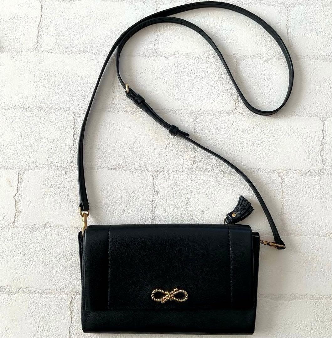 【美品】アニヤハインドマーチ ROPE BOW WALLET ON STRAP