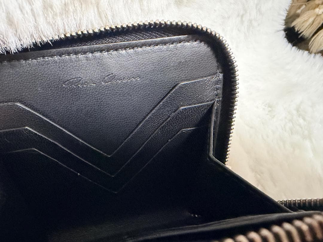 「新品未使用」Rick Owens ZIPPED WALLET ブラック