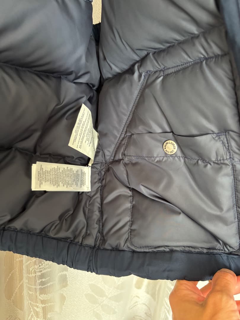 【美品】ポロラルフローレン ダウンベストS フード 2WAY仕様