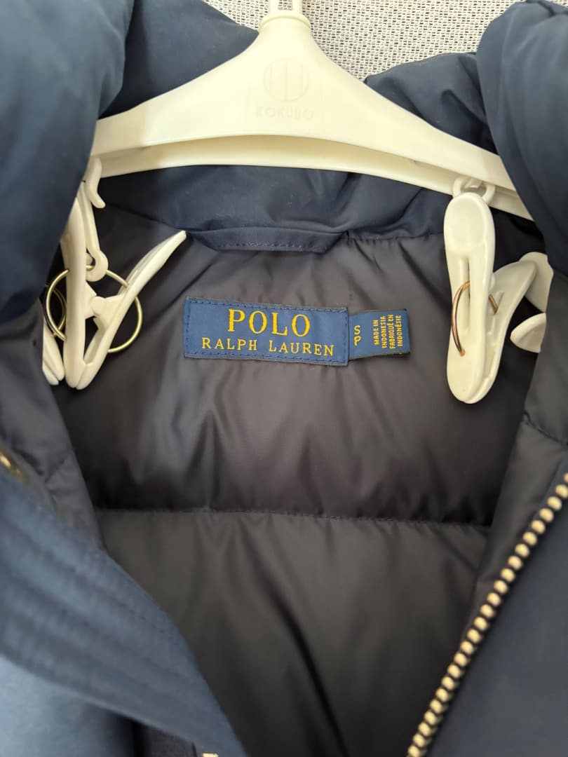【美品】ポロラルフローレン ダウンベストS フード 2WAY仕様