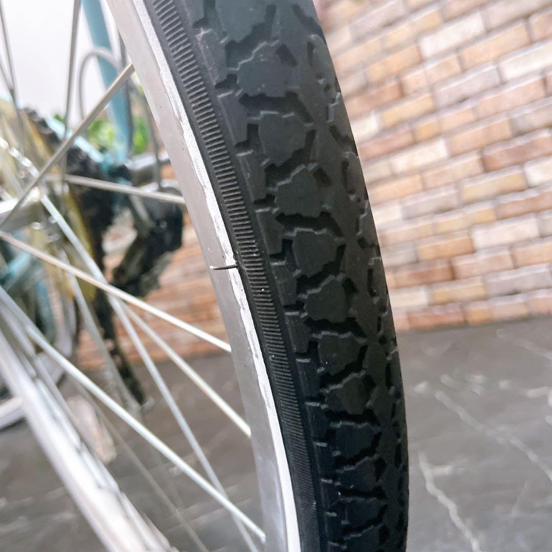 ひろさん様【39】子供用自転車 子供車 amie 水色 ミントカラー 24インチ