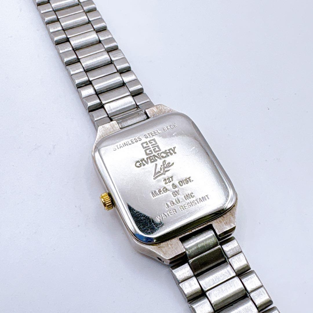 稼働品 GIVENCHY アナログ腕時計 シルバー/ゴールド クオーツ
