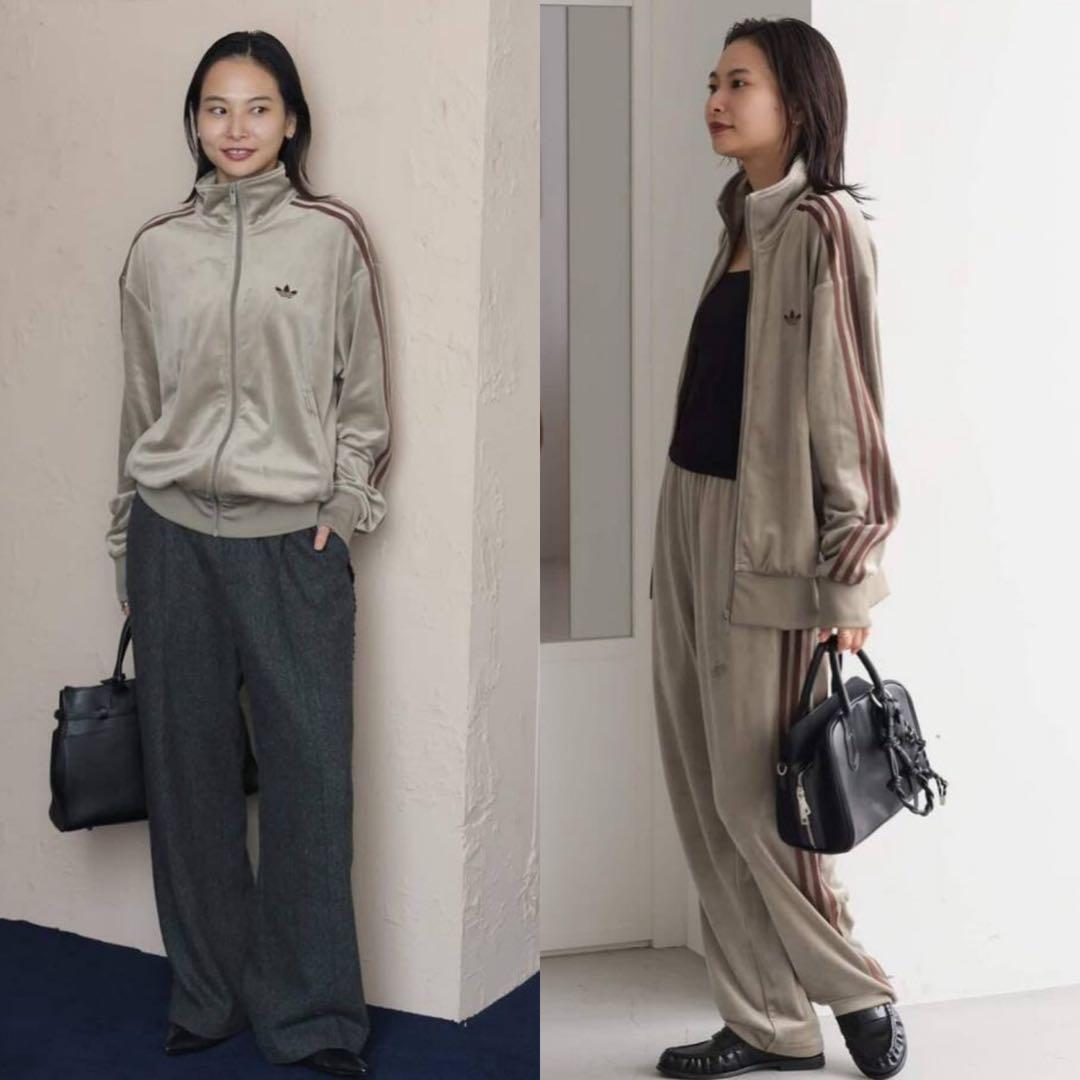 新品S⭐️adidas × ジャーナルスタンダード ベロア トラックトップ