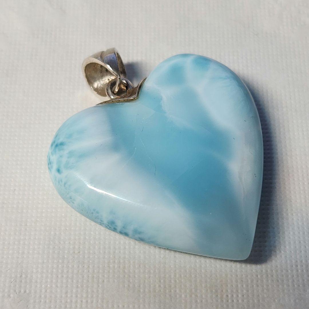 年末年始セール ラリマー ハート ネックレス