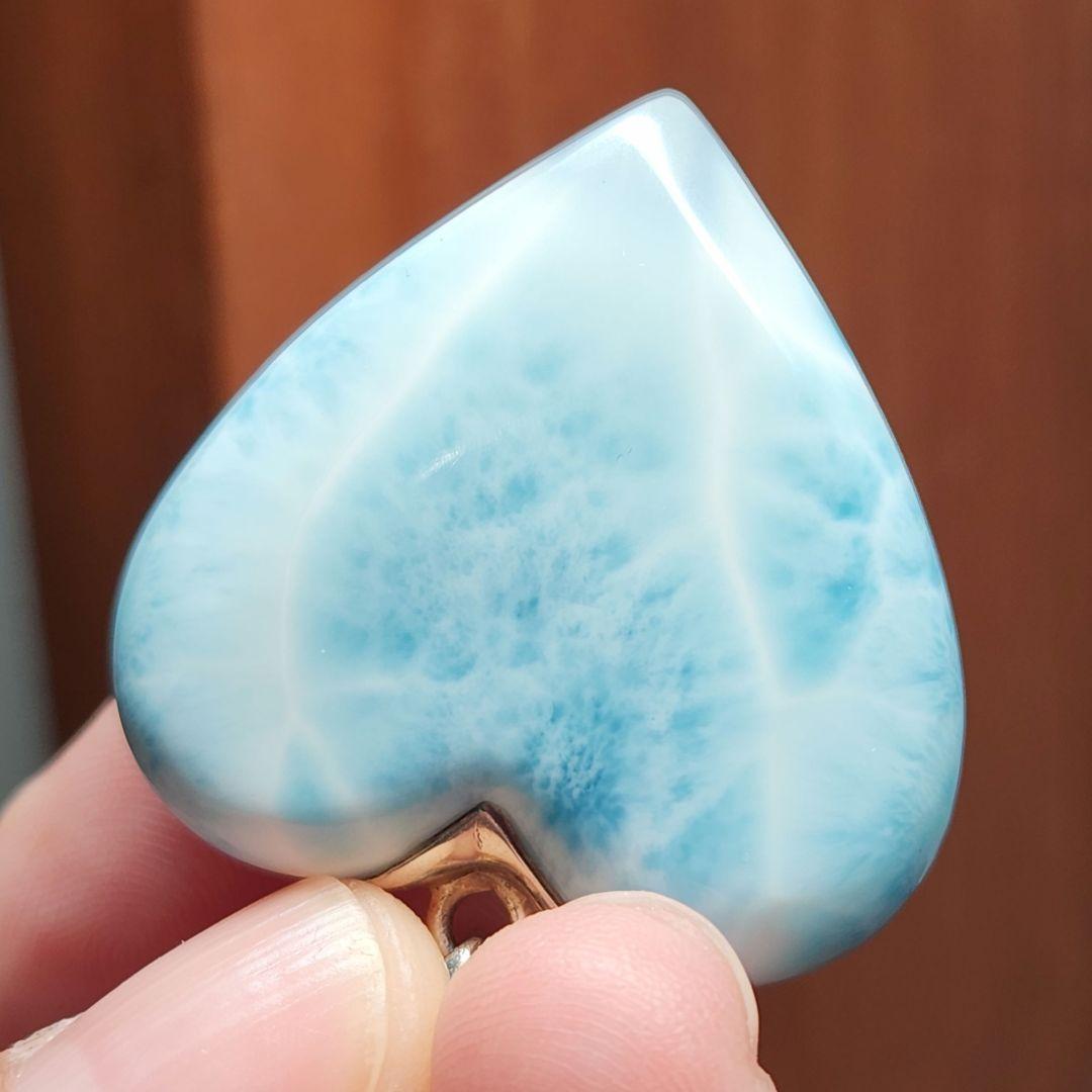 年末年始セール ラリマー ハート ネックレス