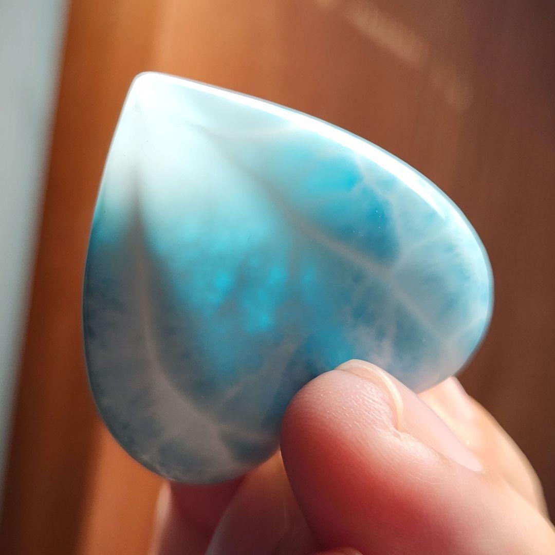 年末年始セール ラリマー ハート ネックレス