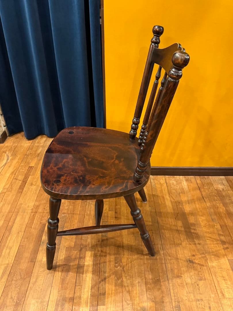 飛騨産業 木製 ダイニングチェア 椅子 アンティーク レトロ インテリア ④